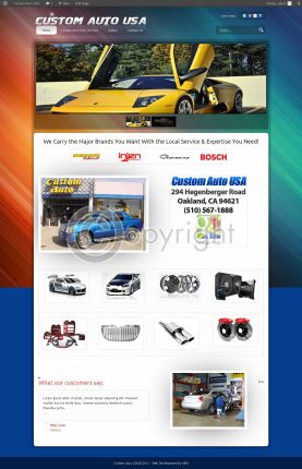 Custom Auto USA Website Portfolio